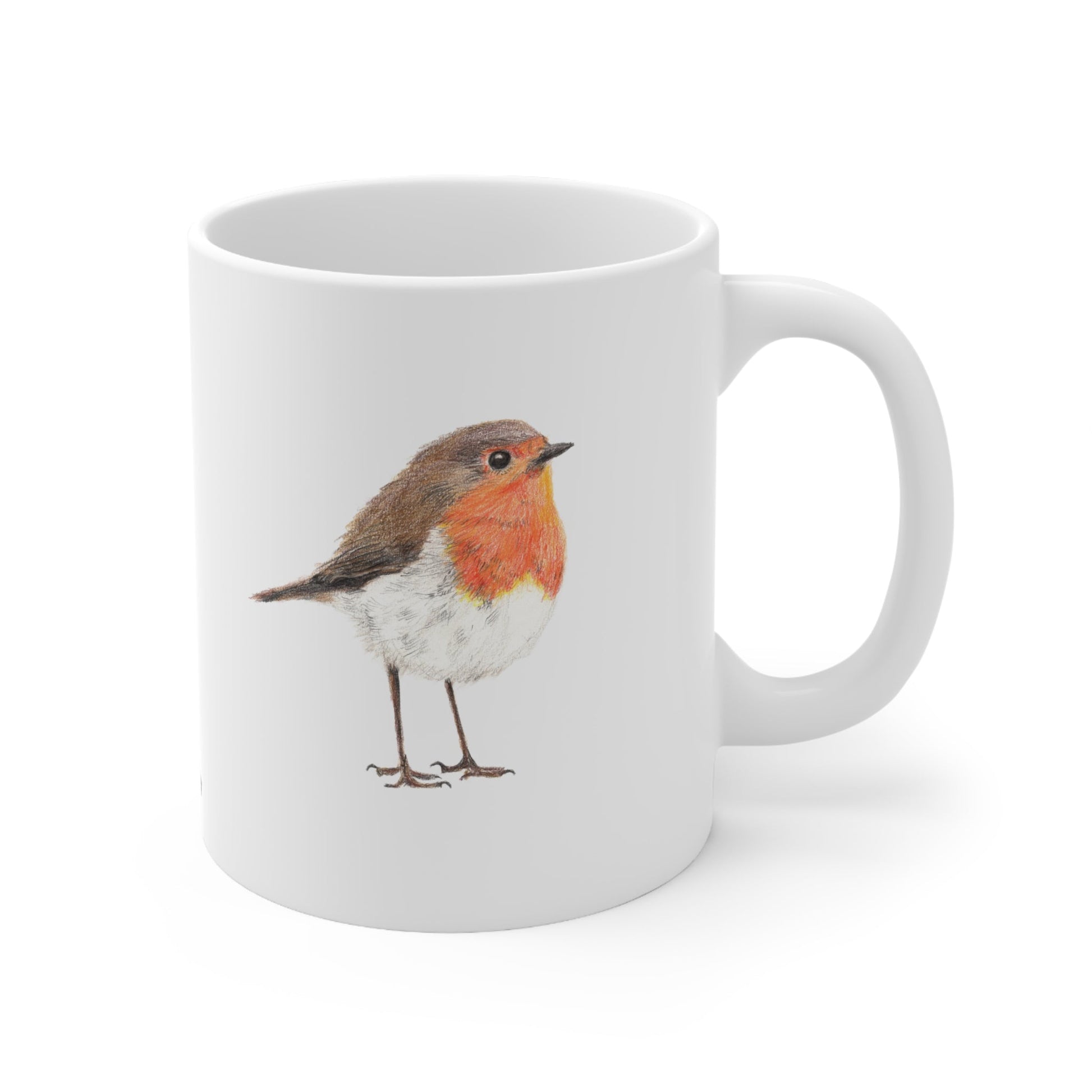 Robin Bird Mug – Ceramic Wildlife Coffee Cup Printify