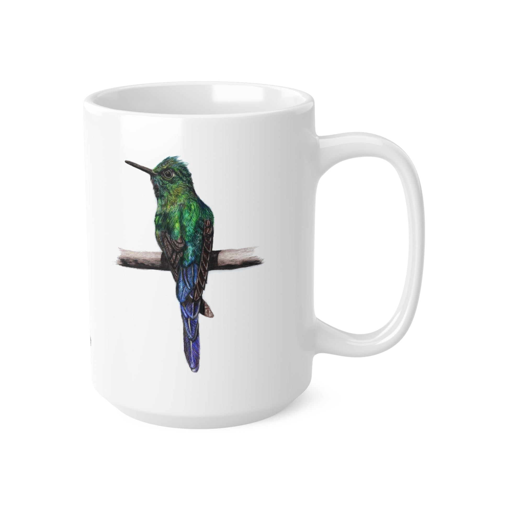 Hummingbird Coffee Mug – Ceramic Wildlife Gift Art by Jay | Wildlife Art