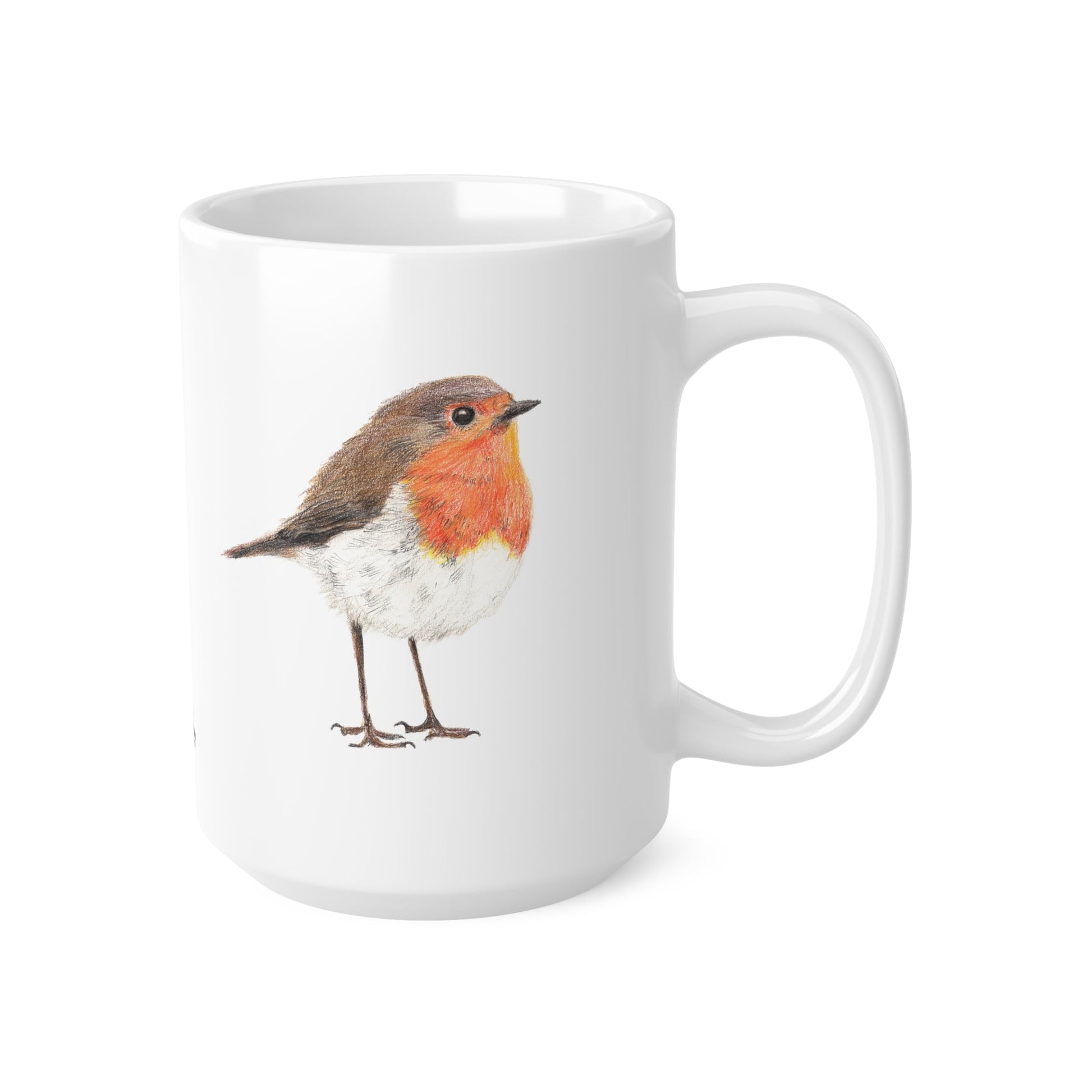 Robin Bird Mug – Ceramic Wildlife Coffee Cup Printify