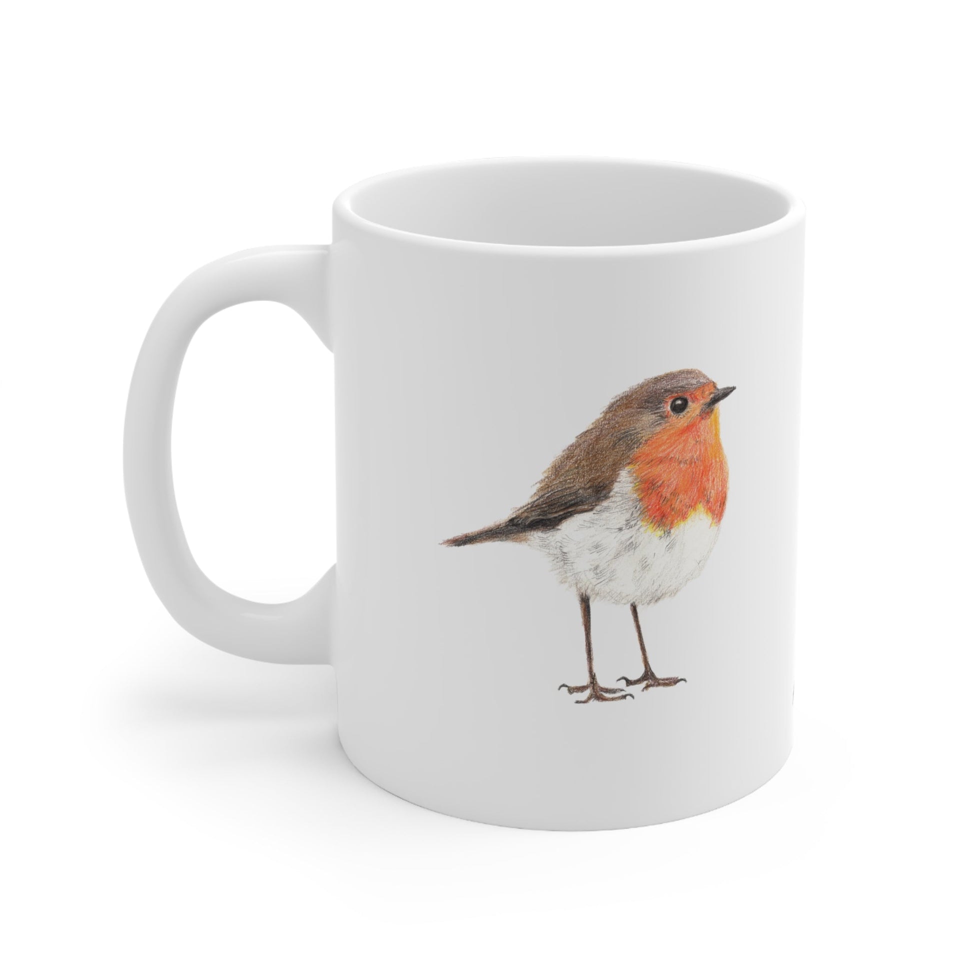 Robin Bird Mug – Ceramic Wildlife Coffee Cup Printify