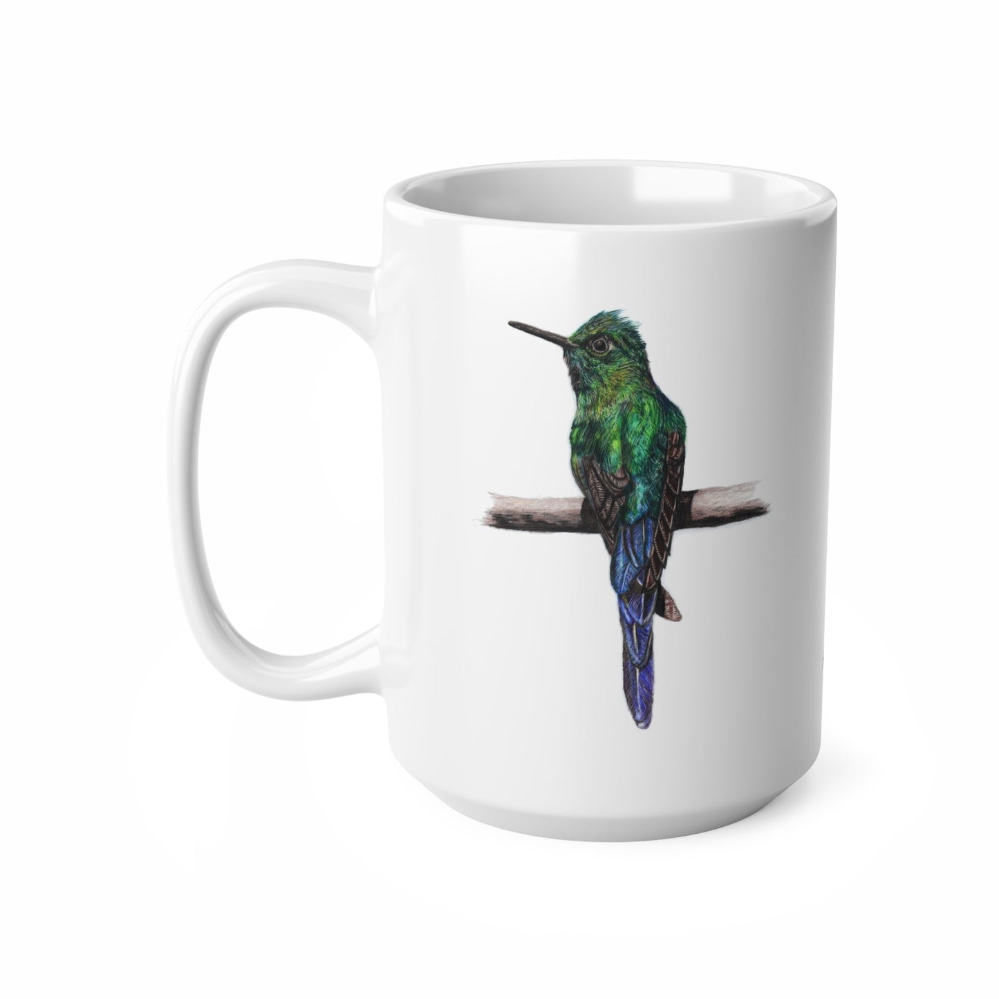 Hummingbird Coffee Mug – Ceramic Wildlife Gift Art by Jay | Wildlife Art