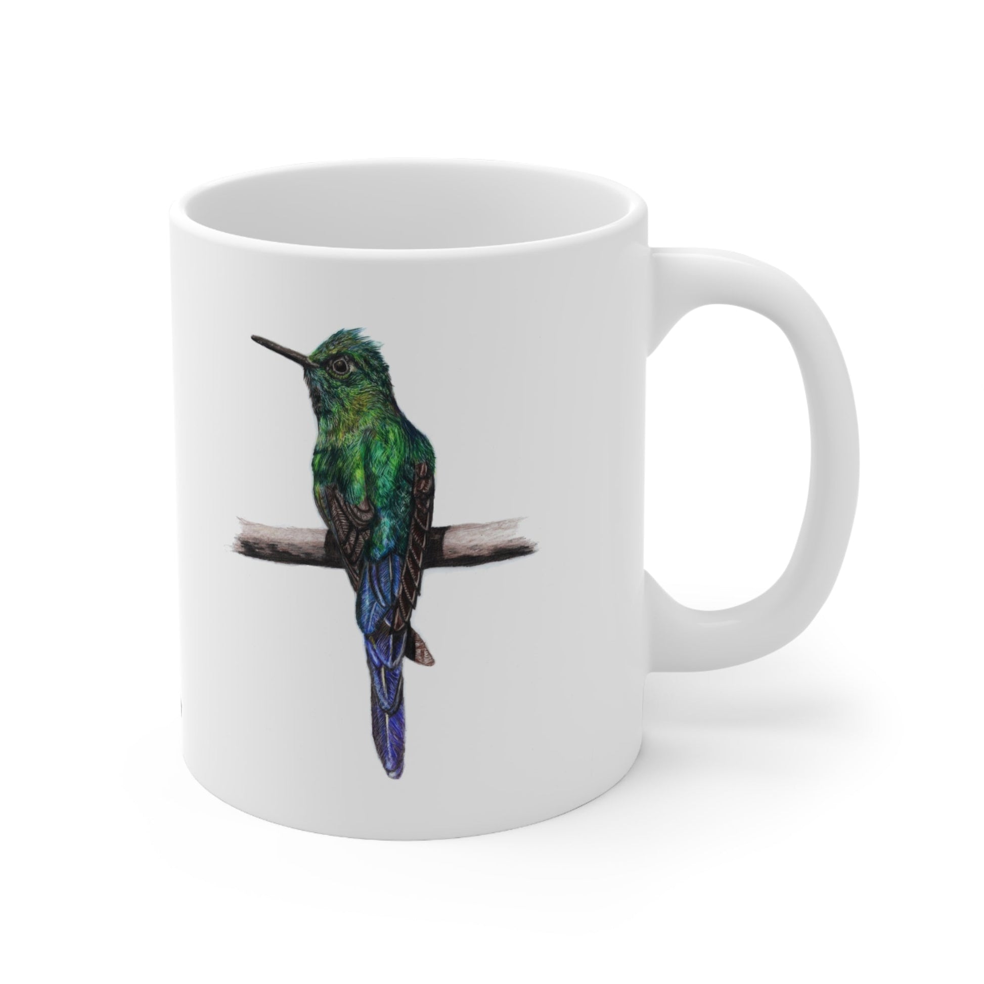 Hummingbird Coffee Mug – Ceramic Wildlife Gift Art by Jay | Wildlife Art