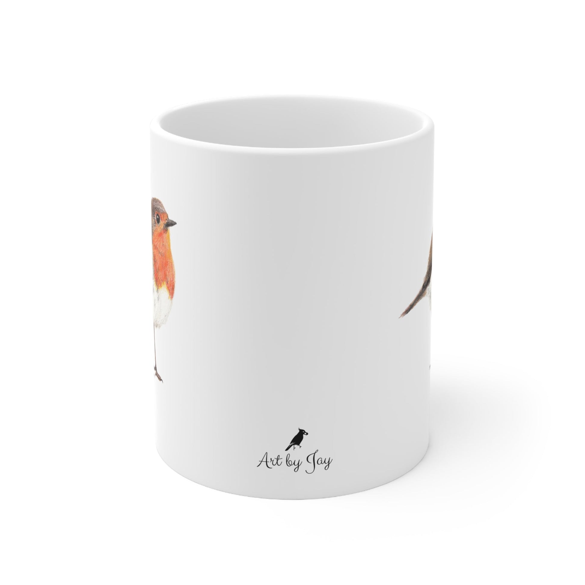 Robin Bird Mug – Ceramic Wildlife Coffee Cup Printify