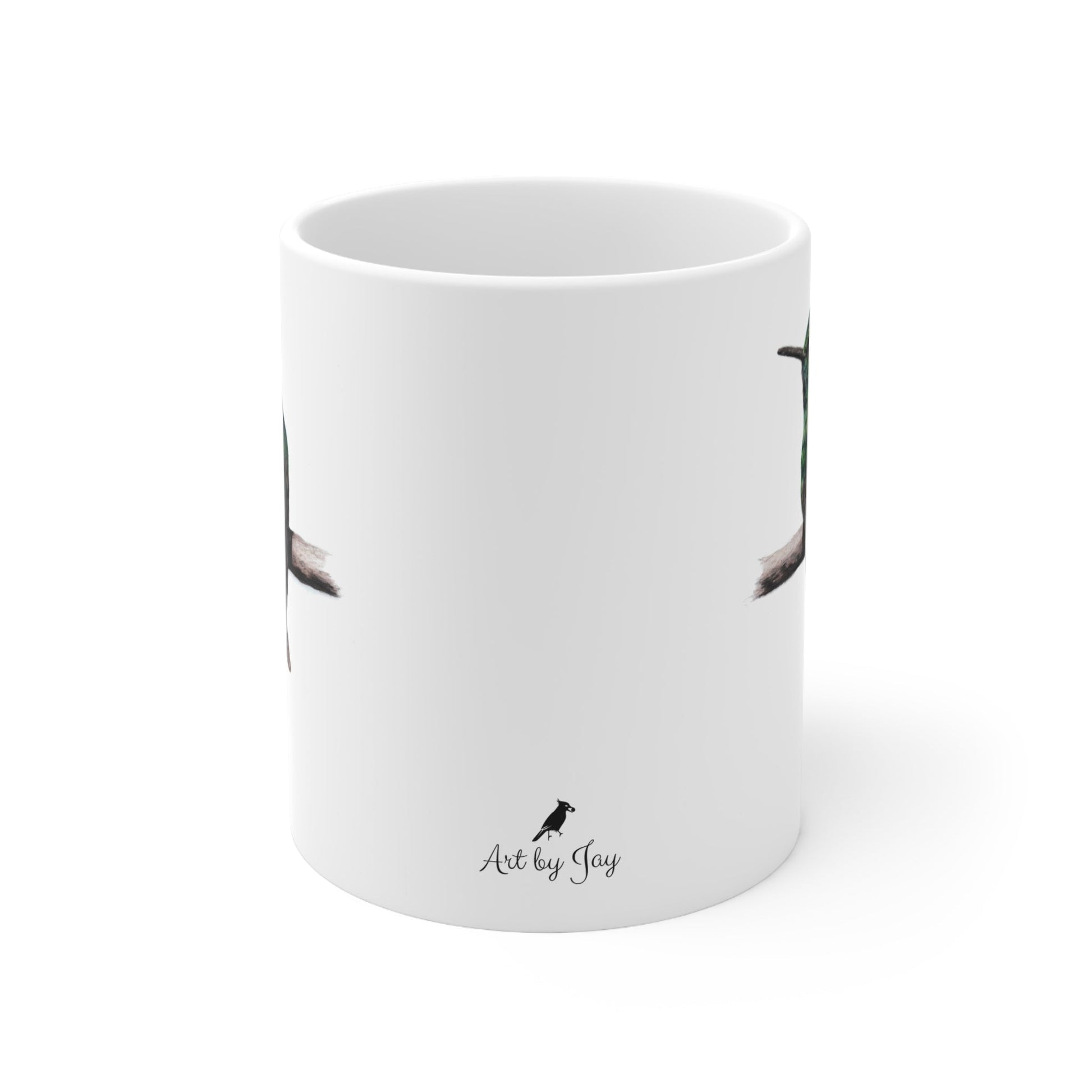 Hummingbird Coffee Mug – Ceramic Wildlife Gift Art by Jay | Wildlife Art