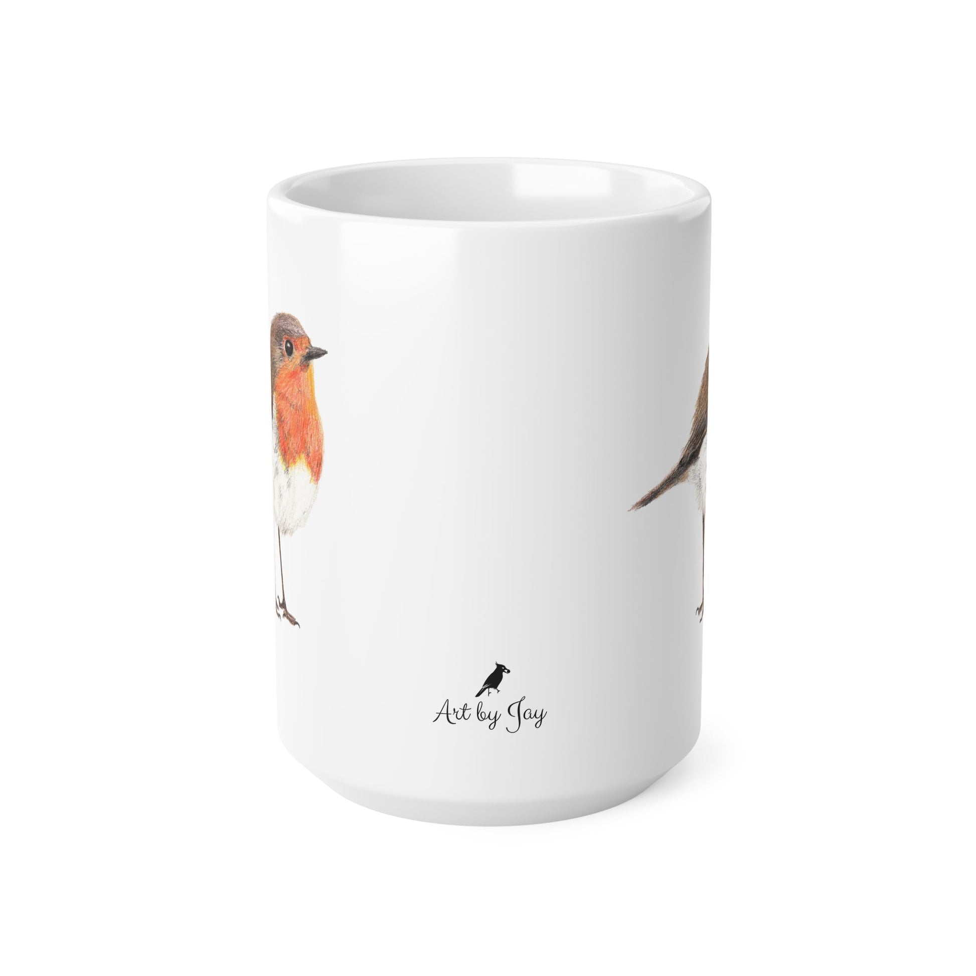Robin Bird Mug – Ceramic Wildlife Coffee Cup Printify