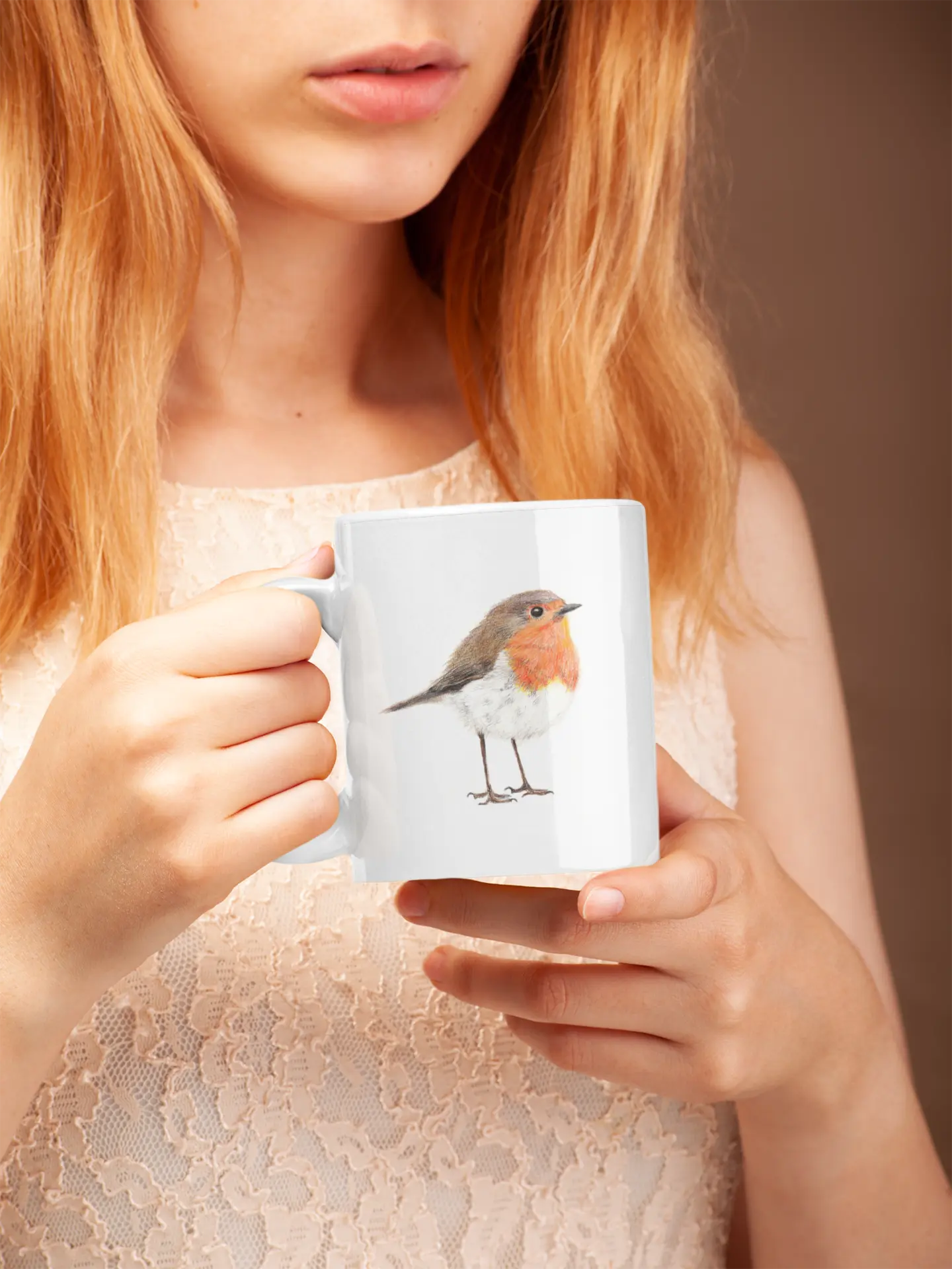 Robin Mug – 11oz Ceramic Wildlife Coffee Cup Art by Jay | Wildlife Art