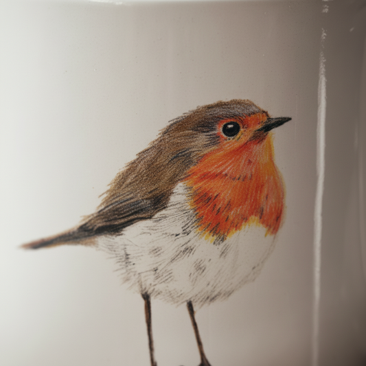 Close-up of robin illustration
