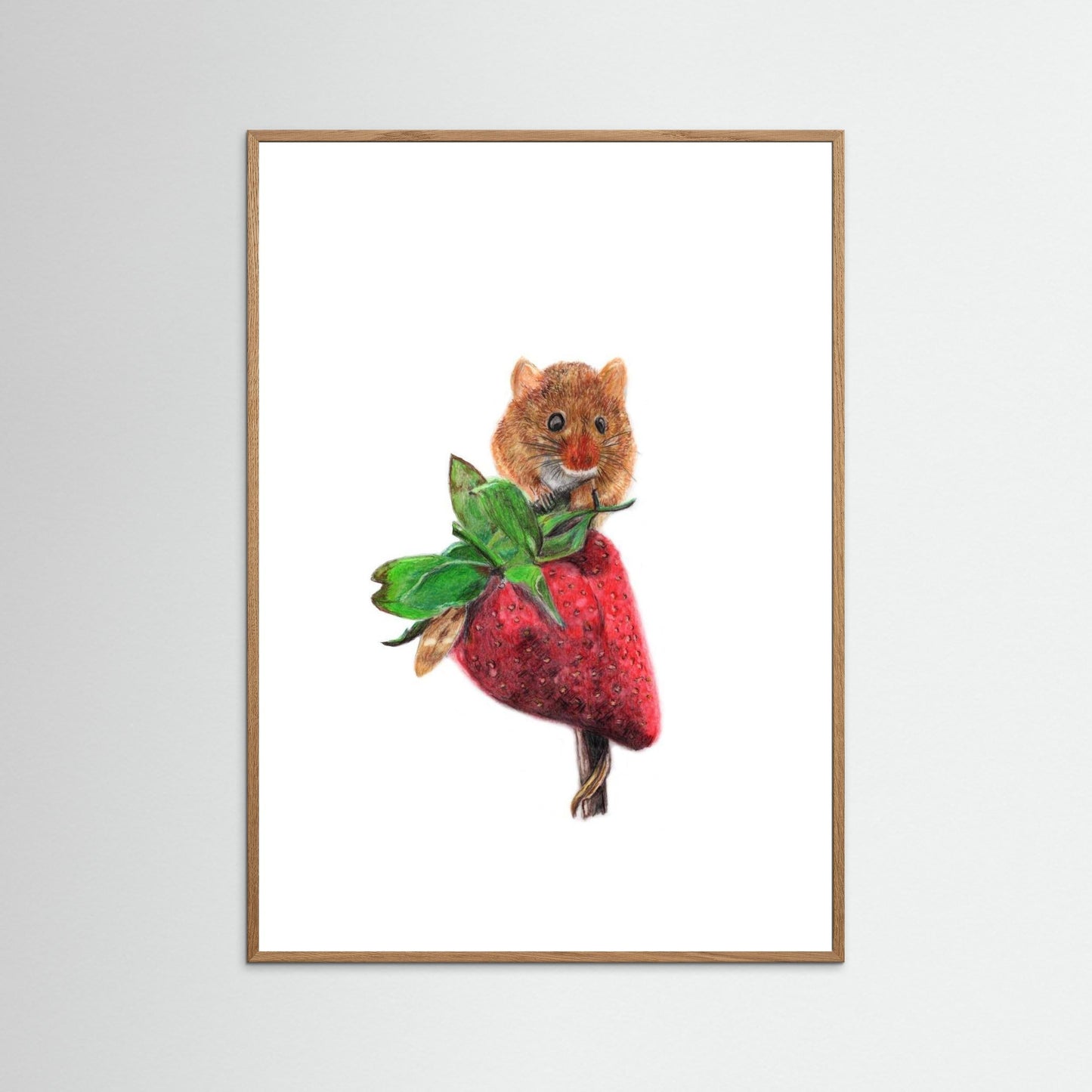 Field Mouse Woodland Art Print Printumo