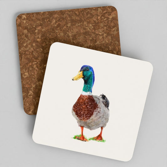 Duck Coaster Set - British Wildlife Art (Set of 4) prodigi