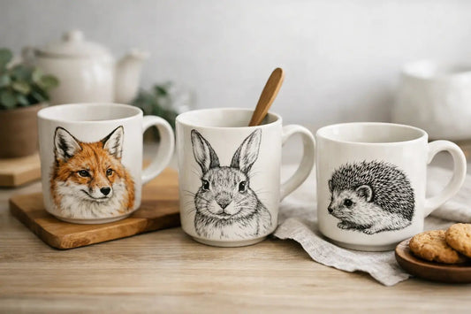 Why Hand Drawn Animal Mugs Feel Special