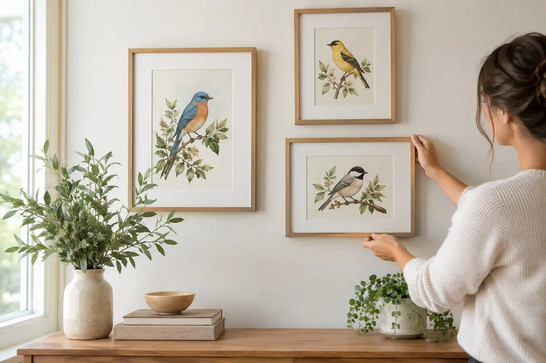 How to Frame Bird Prints for a Softer Home