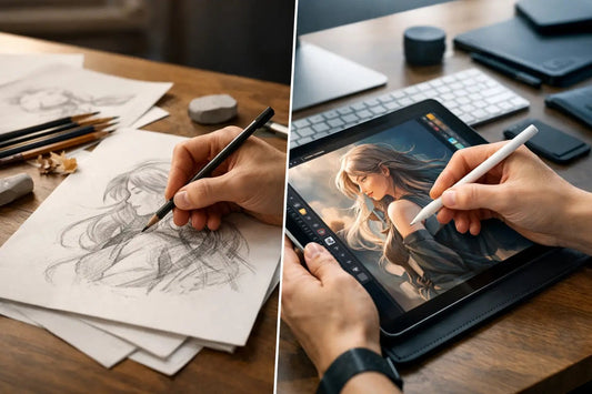 Hand Drawn Art vs Digital: What Feels Different?