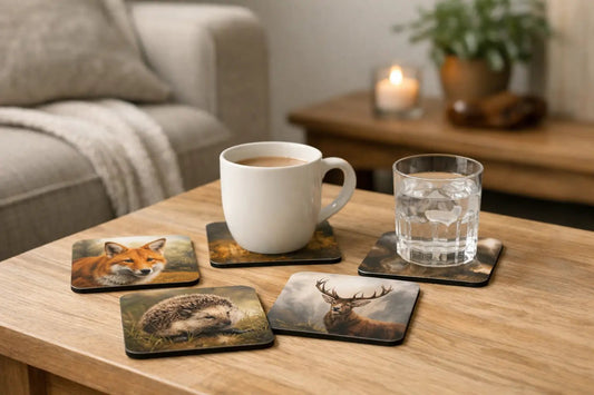 Wildlife Coasters UK for Calm, Characterful Homes