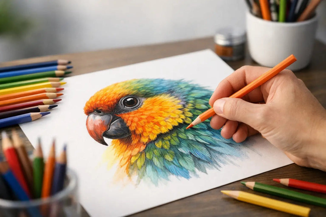 How Are Coloured Pencil Drawings Made by Hand?