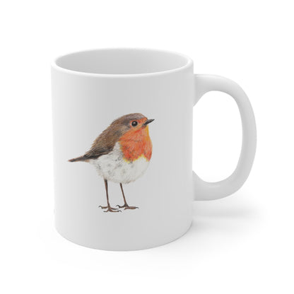 Robin Bird Mug – Ceramic Wildlife Coffee Cup Printify