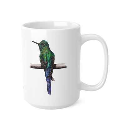 Hummingbird Coffee Mug – Ceramic Wildlife Gift Art by Jay | Wildlife Art