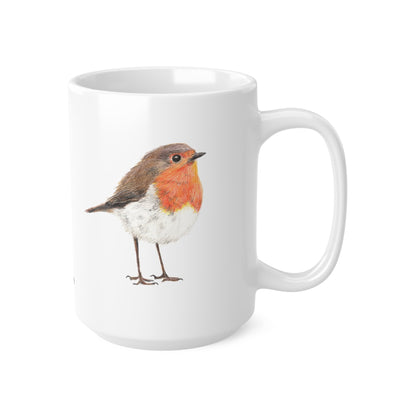 Robin Bird Mug – Ceramic Wildlife Coffee Cup Printify