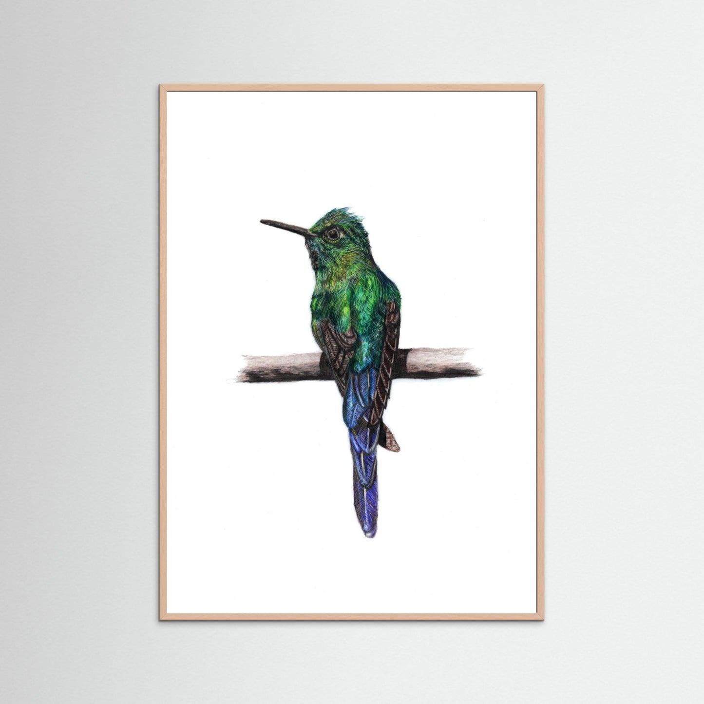 Hummingbird Art Print | Wildlife Wall Art for Nature Lovers