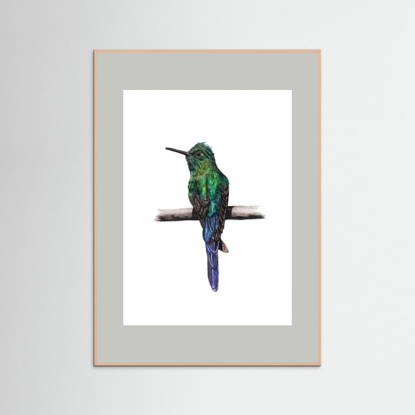 Hummingbird Art Print | Wildlife Wall Art for Nature Lovers