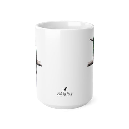 Hummingbird Coffee Mug – Ceramic Wildlife Gift Art by Jay | Wildlife Art
