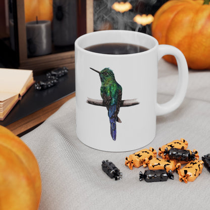 Hummingbird Coffee Mug – Ceramic Wildlife Gift Art by Jay | Wildlife Art
