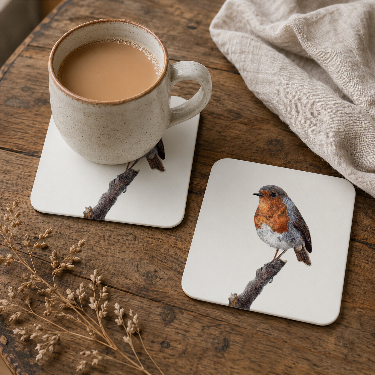 Robin Perched Coasters (Set of 2) prodigi