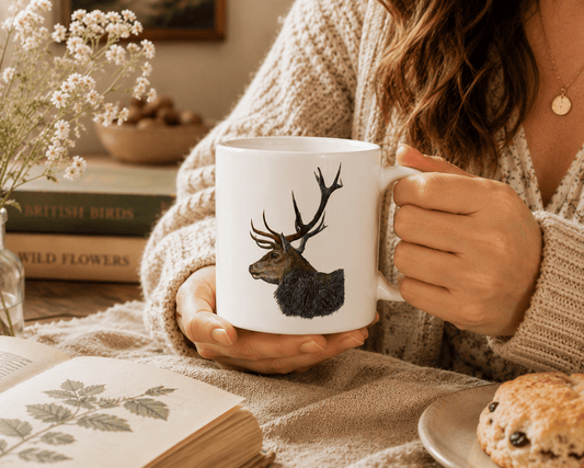 Stag Mug - British Wildlife Art prodigi