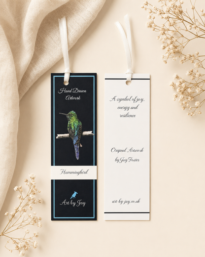 Hummingbird Bookmark Art by Jay | Wildlife Art
