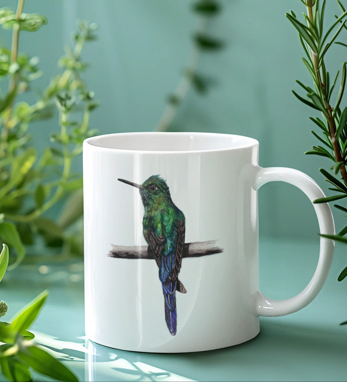Hummingbird Mug – Ceramic Wildlife Coffee Cup Art by Jay | Wildlife Art