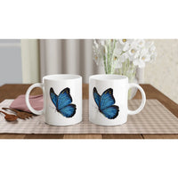 Blue Butterfly mug with Jay Foster's original wildlife artwork