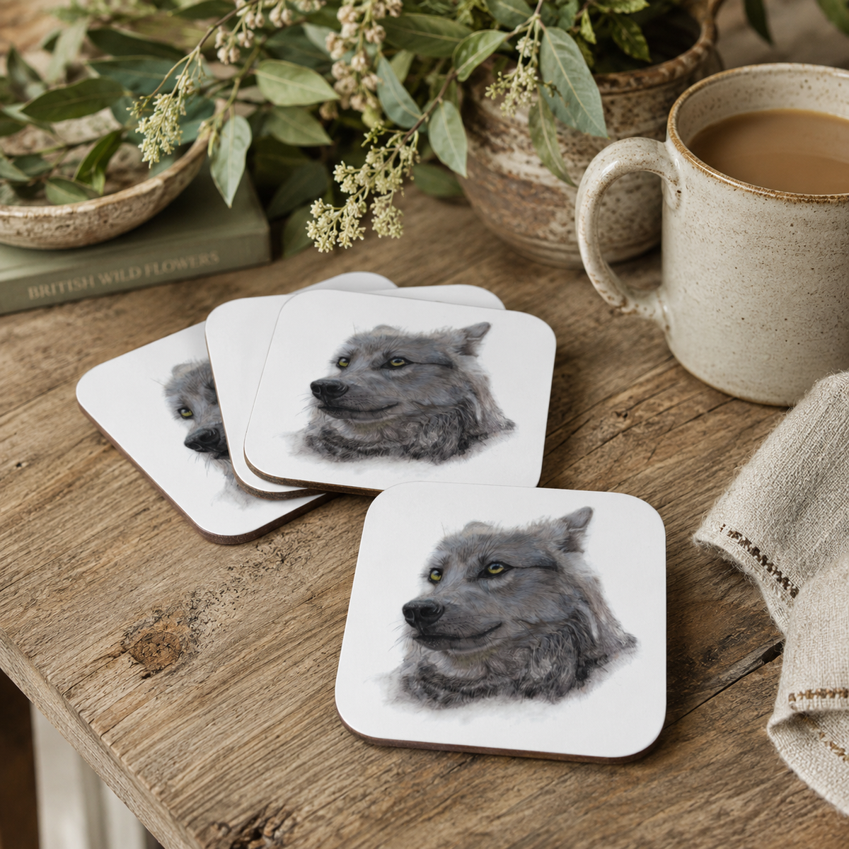 Wolf Coasters (Set of 4) superfastpod