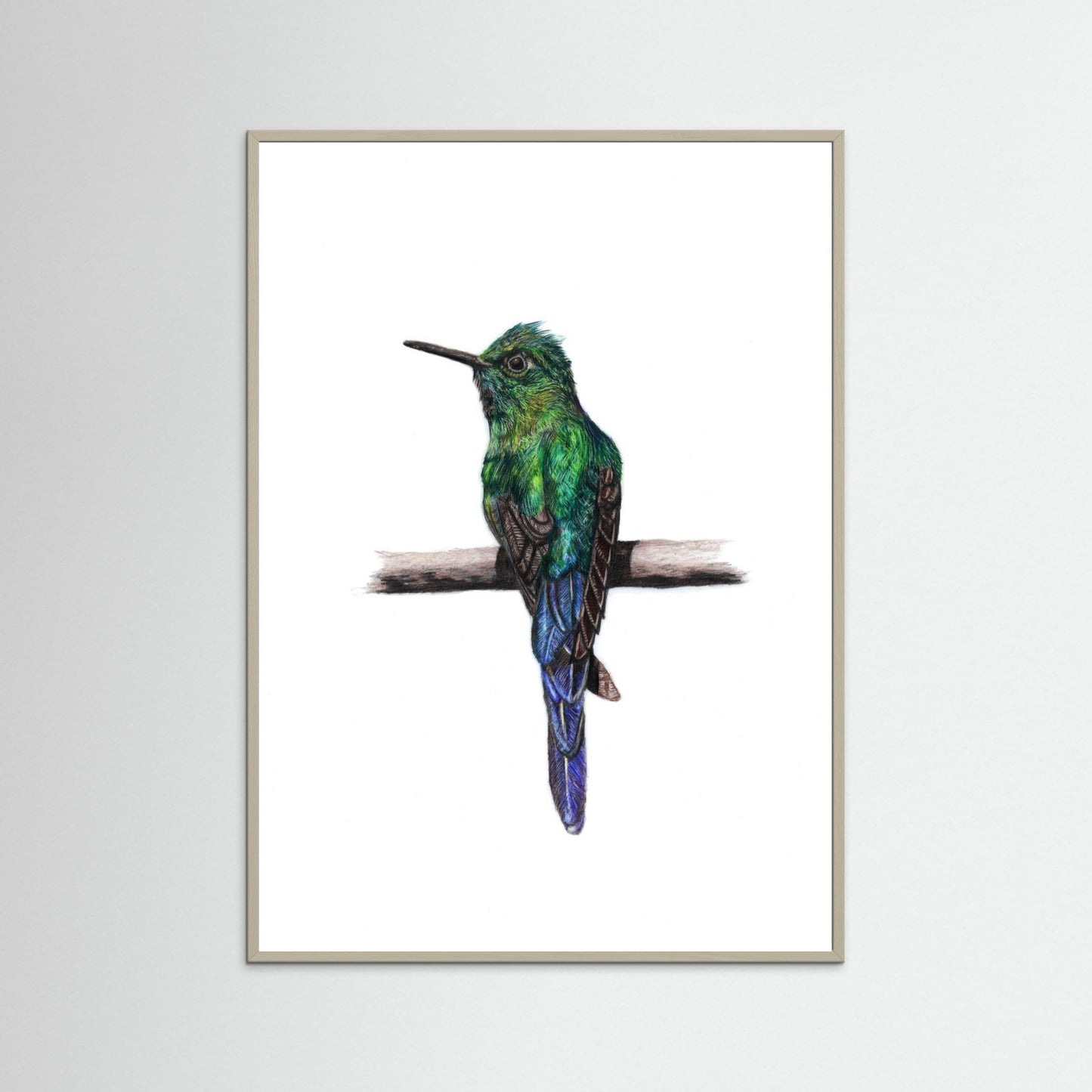Hummingbird Art Print | Wildlife Wall Art for Nature Lovers