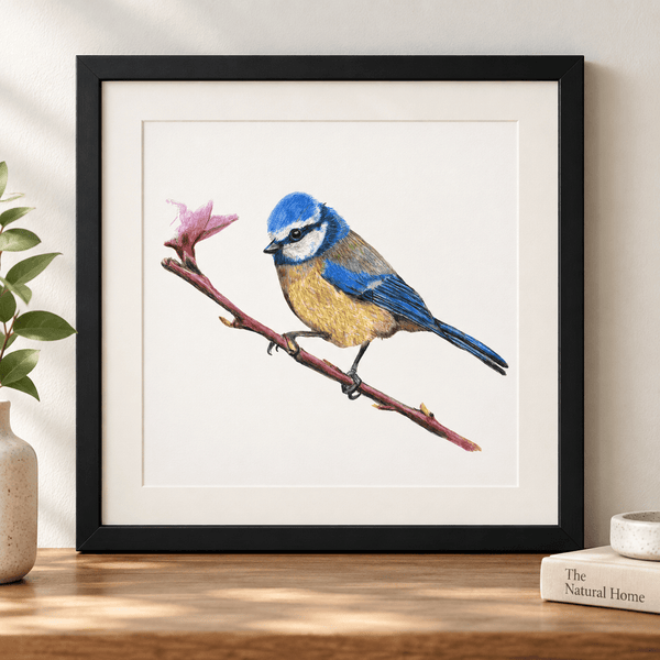 Little Blue blue tit art print