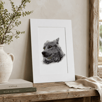 "The Watcher" - Wolf Limited Edition Print Art by Jay | Wildlife Art