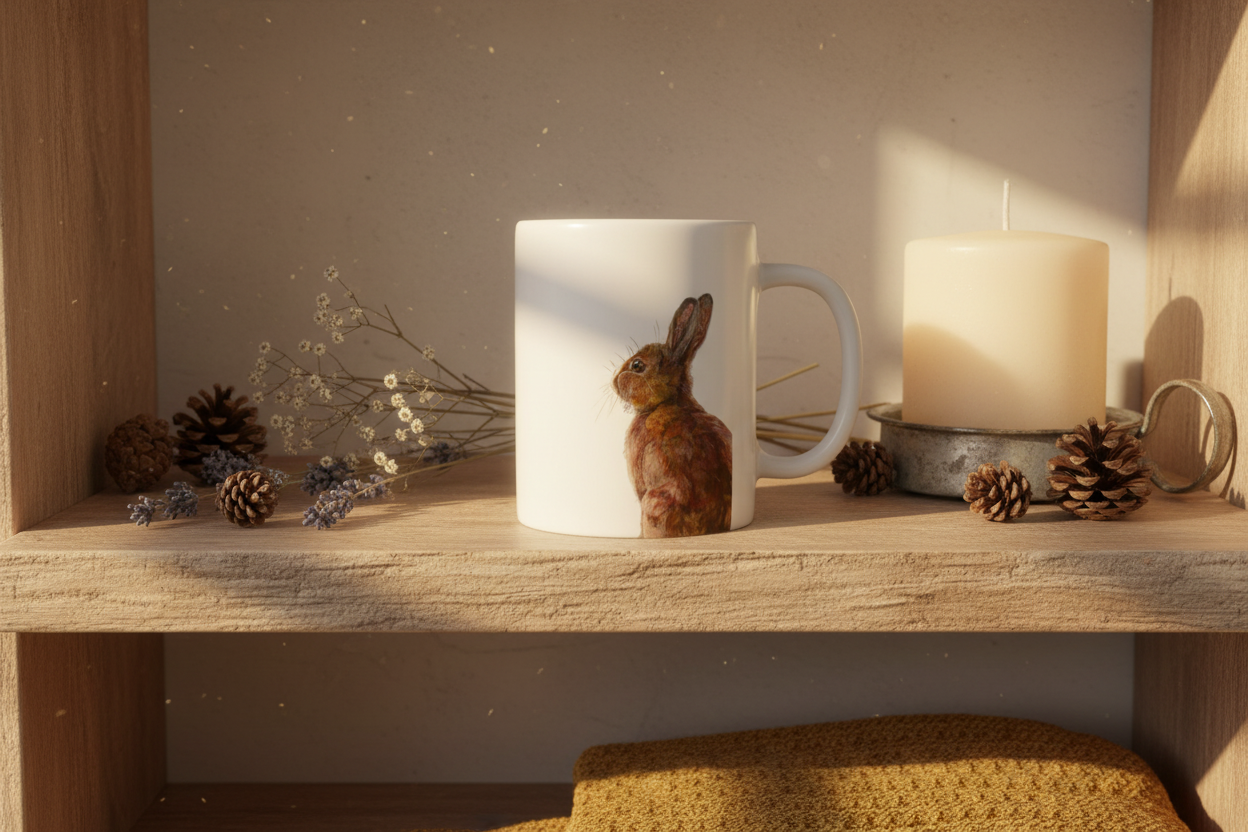 Hare Mug – Shelf Mockup