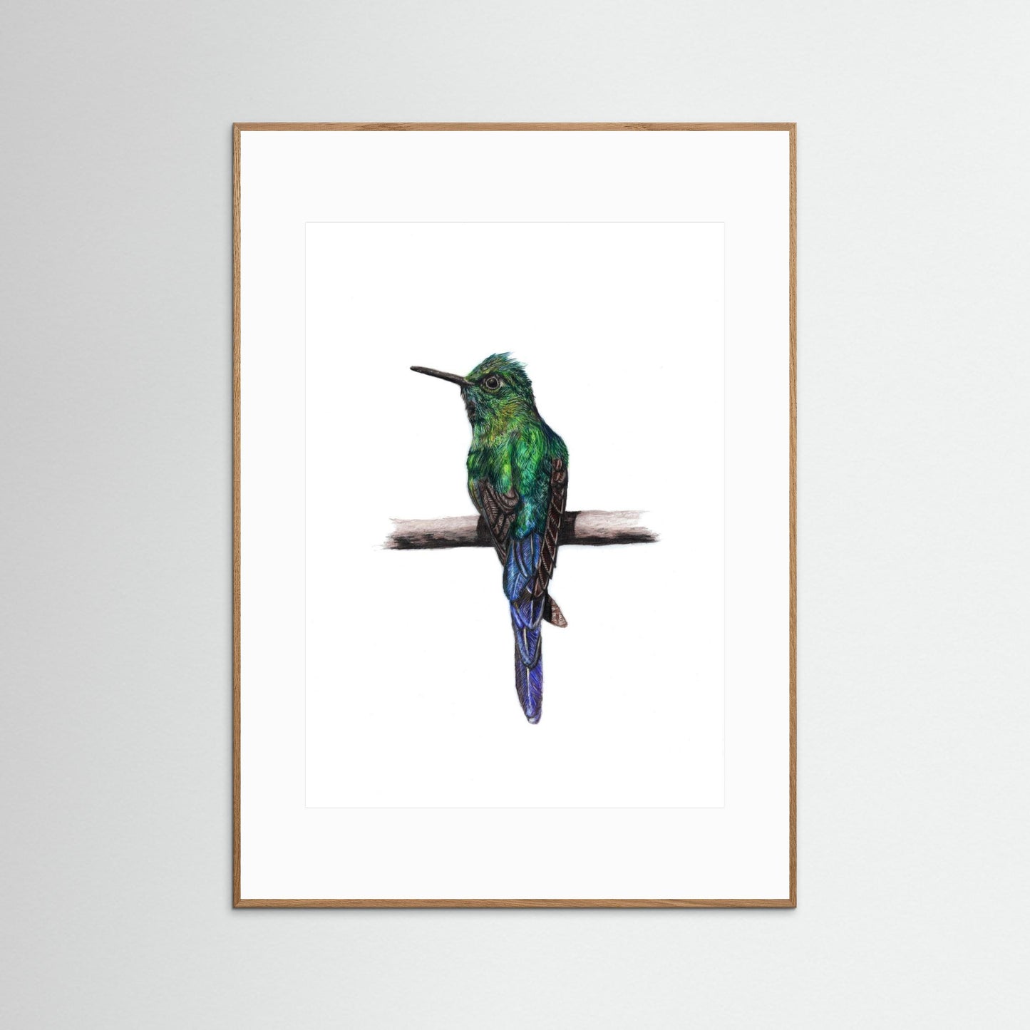 Hummingbird Art Print | Wildlife Wall Art for Nature Lovers