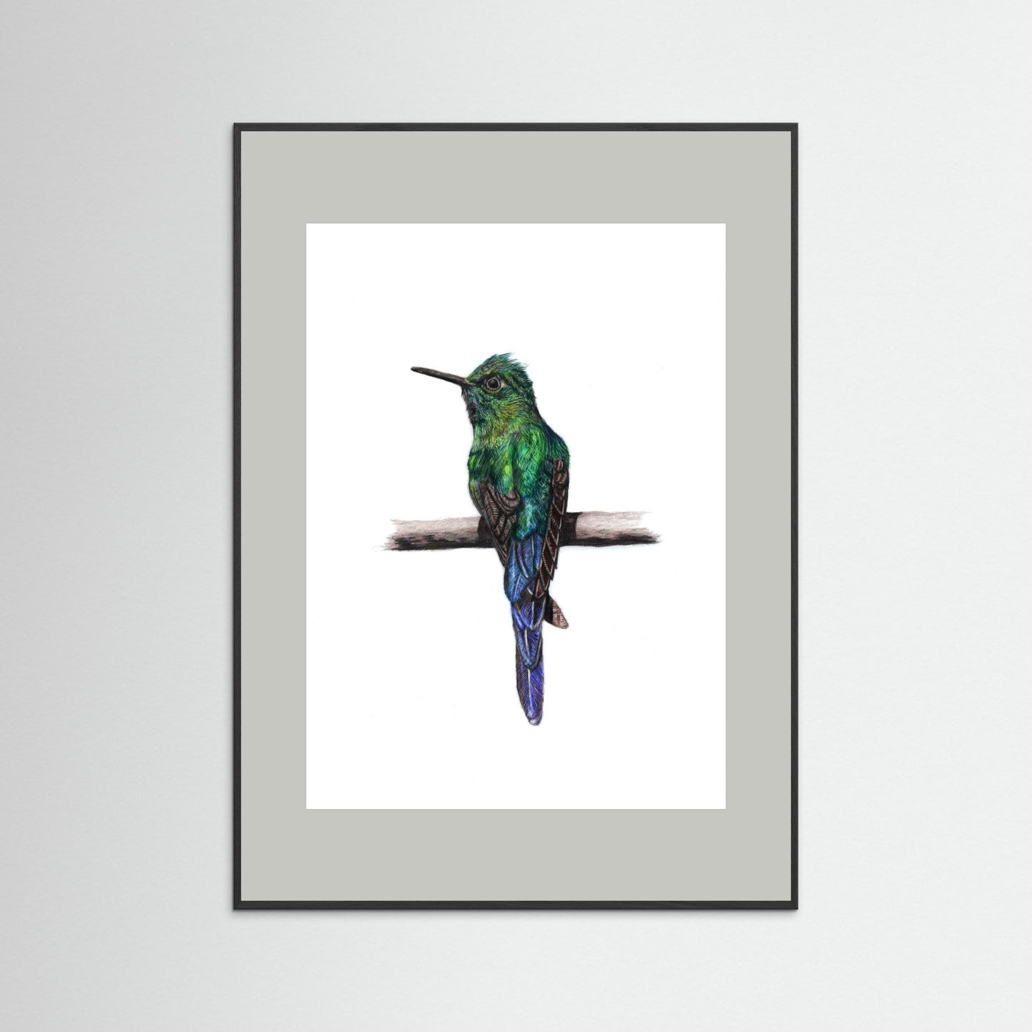 Hummingbird Art Print | Wildlife Wall Art for Nature Lovers