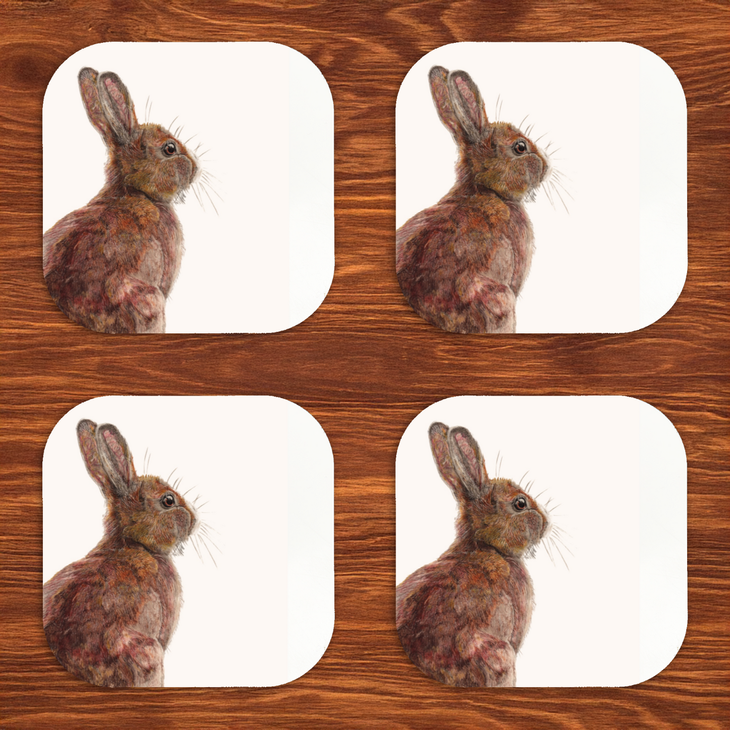 Hare Coaster Set of 4 superfastpod