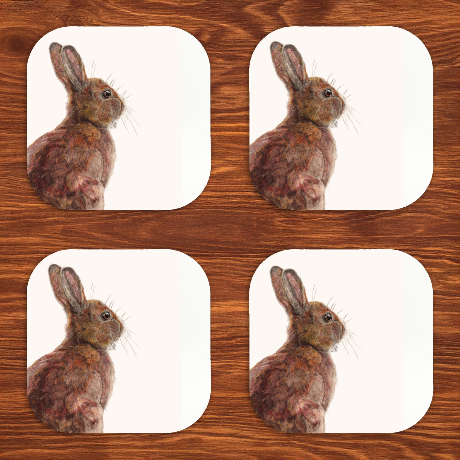 Hare Coaster Set of 4 superfastpod