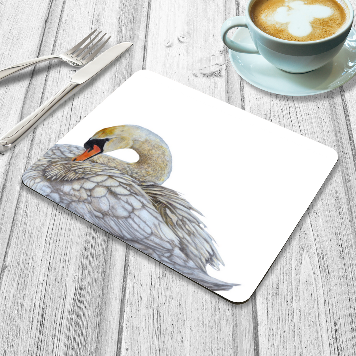 Swan Placemat - "Your Grace" Wildlife Art