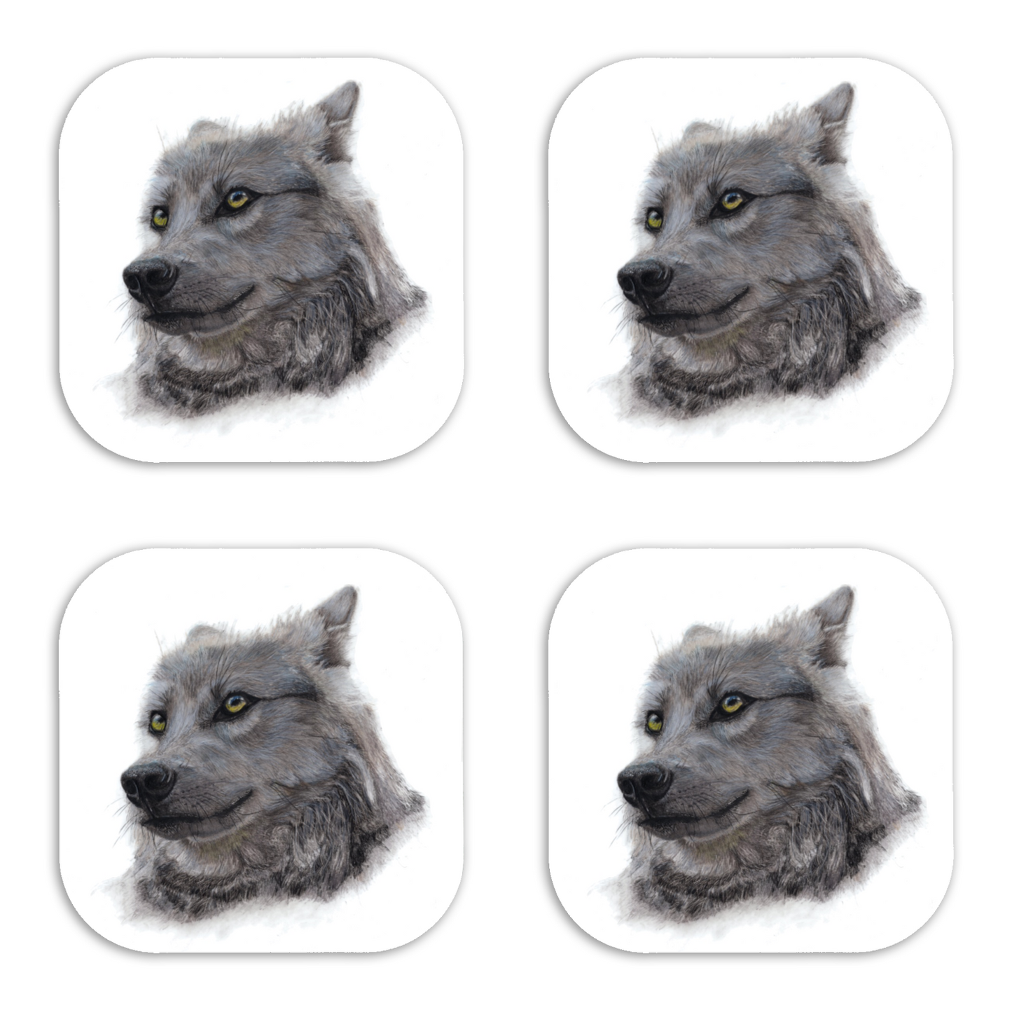 Wolf Coasters (Set of 4)