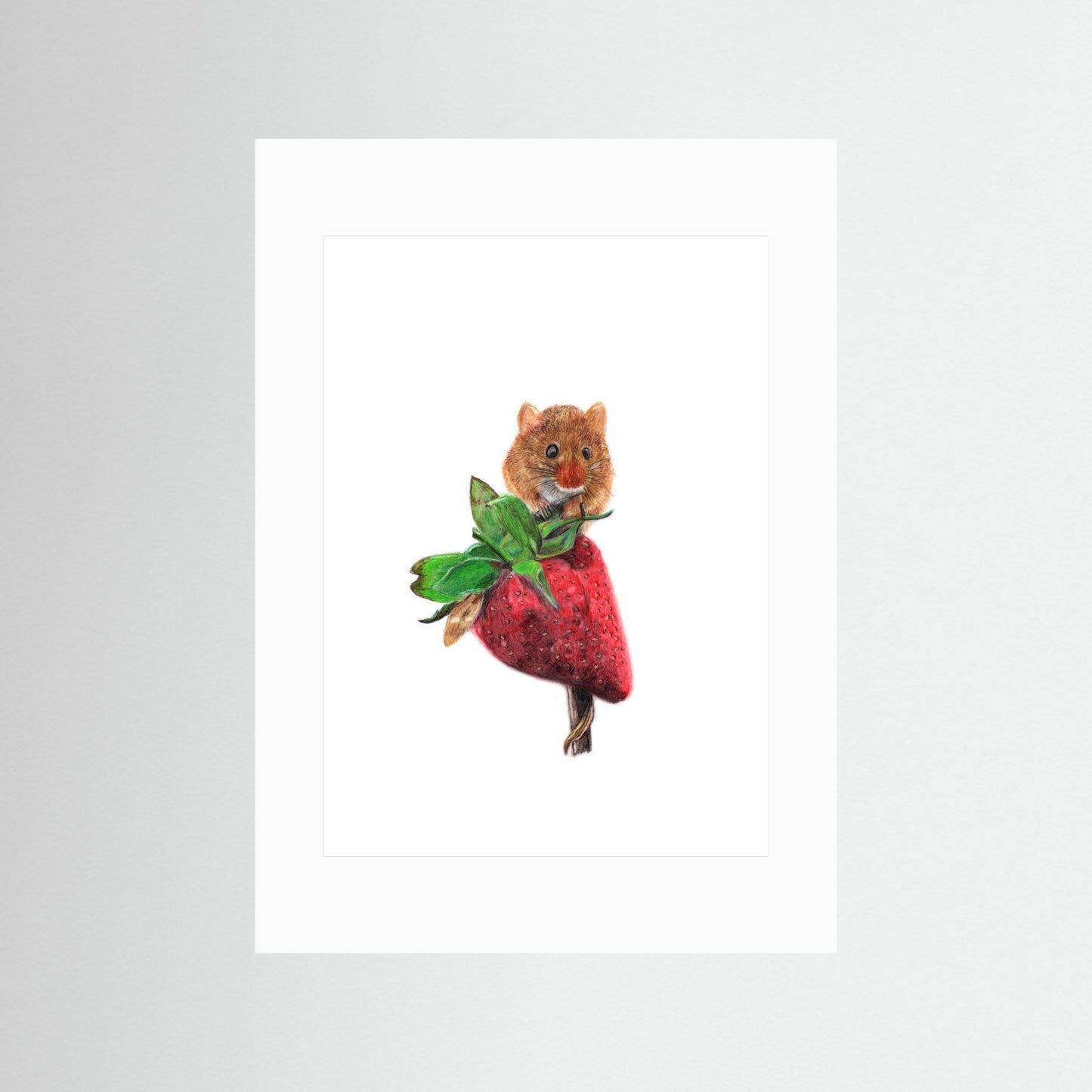 Field Mouse Woodland Art Print Printumo