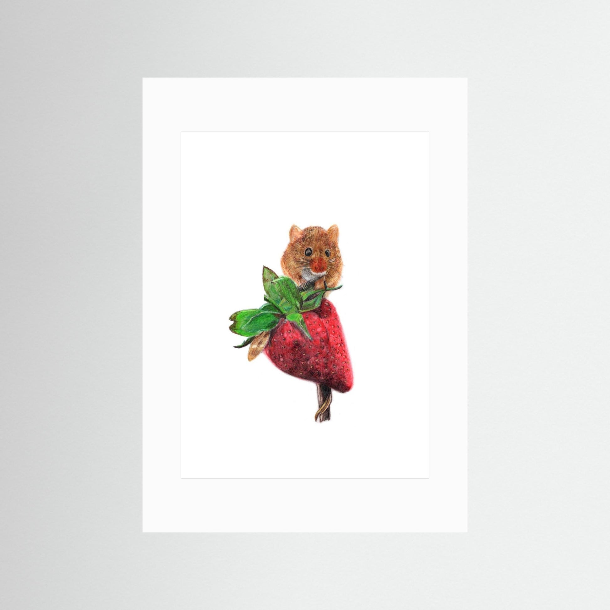 Field Mouse Woodland Art Print Printumo