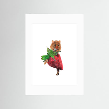 Field Mouse Woodland Art Print Printumo
