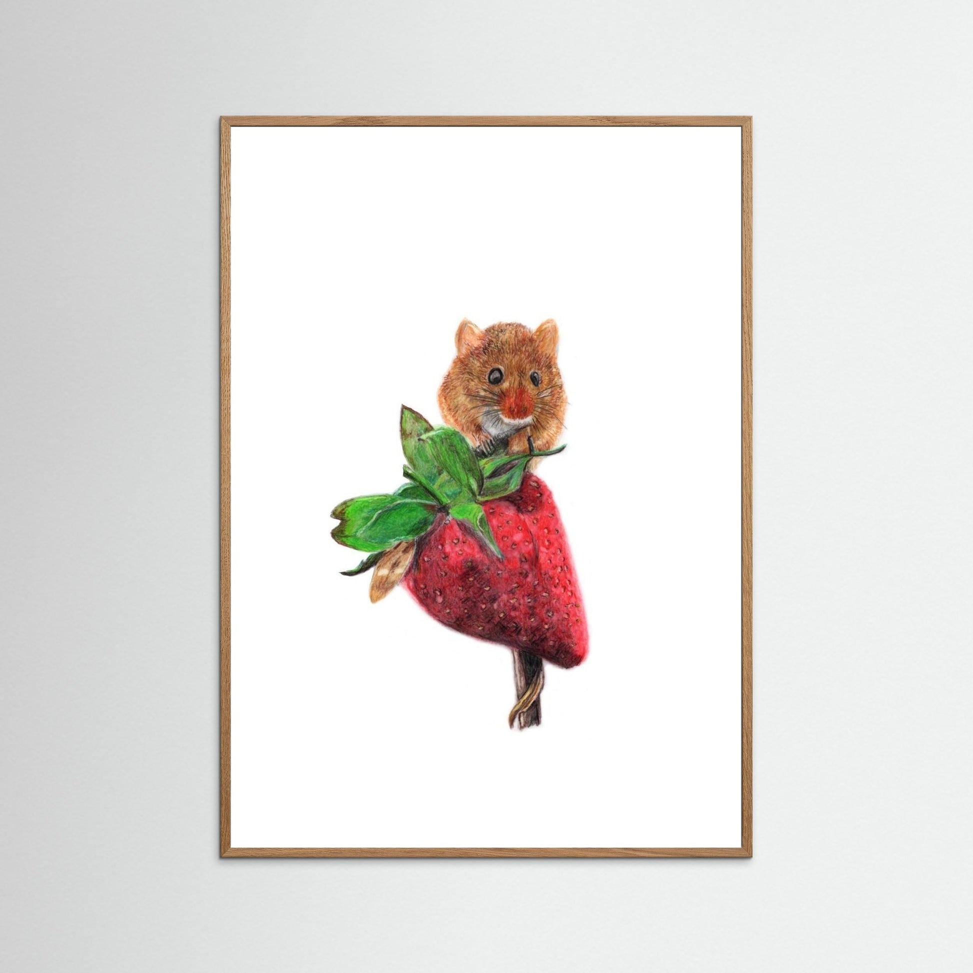 Field Mouse Woodland Art Print Printumo