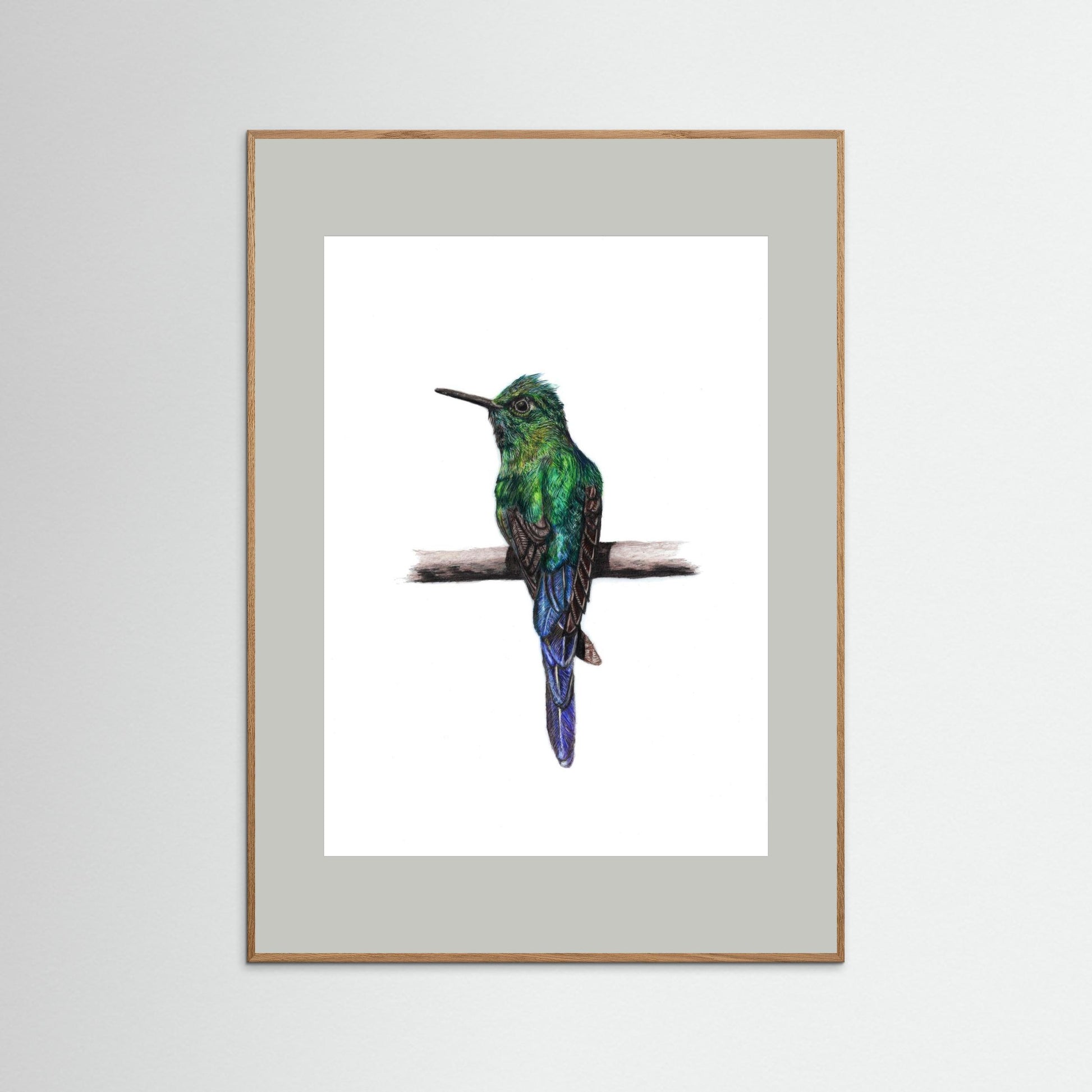 Hummingbird Art Print | Wildlife Wall Art for Nature Lovers