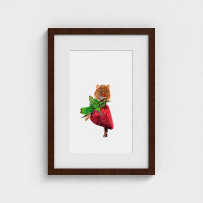 Field Mouse Art Print | British Wildlife Wall Art | Open Edition - Art by Jay | Wildlife Art