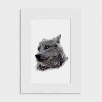 "The Watcher" - Wolf Limited Edition Print Art by Jay | Wildlife Art