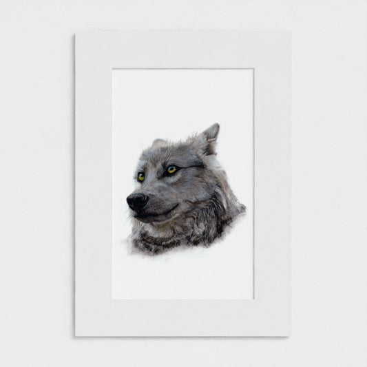 "The Watcher" - Wolf Limited Edition Print Art by Jay | Wildlife Art