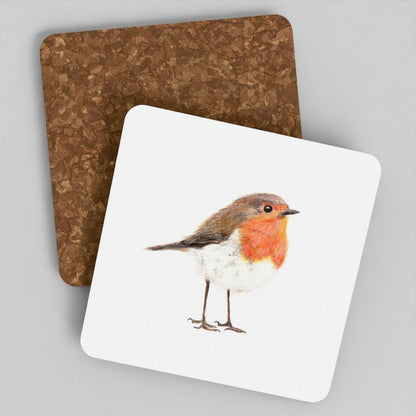 Robin Coaster Set - British Wildlife Art
